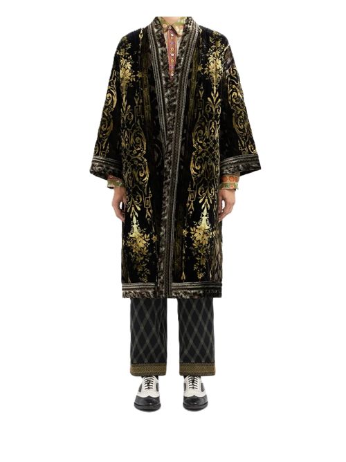 Pierre-Louis Mascia Cappotto kimono stampa barocca oro Pierre Louis Mascia | KANADAS-KM11944516455/101